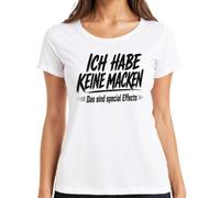 Maglietta da donna con scritta "Ich habe keine Macken Das sind Statement
