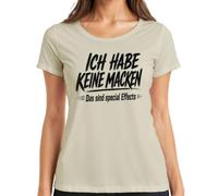 Maglietta da donna con scritta "Ich habe keine Macken Das sind Statement