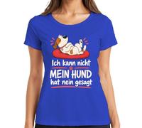 Maglietta da donna con scritta "Ich kann Nicht Mein Hund hat Nein Statement