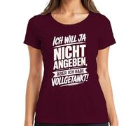 Maglietta da donna con scritta "Ich Will ja Nicht angeben Aber ich