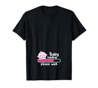 Maglietta da donna con scritta in inglese "loading... please wait" (lingua italiana non garantita) Maglietta