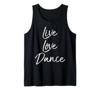 Maglietta da Donna con Scritta Live Love, Idea Regalo Canotta