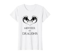 Maglietta da donna con scritta "Mother of Dragons" Maglietta