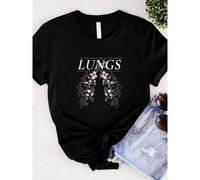Maglietta da donna con stampa Florence + The Machine LUNGS, maglietta nera L,M,S,XL,XXLHalloweenCotone