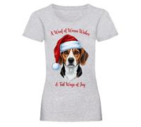 Maglietta da donna di Natale A Woof Of Warm Wishes And Tail Wags Of Joy...