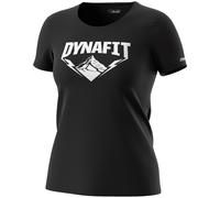 T-shirt Dynafit Graphic manica corta nero logo bianco donna - M