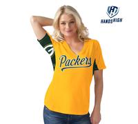 Maglietta Da Donna Green Bay Packers Hands High On The Board