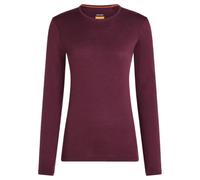 Maglietta da donna Icebreaker Merino 200 Oasis LS Crewe Dk Berry M