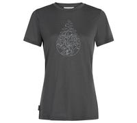 Icebreaker - Women's Merino 150 Tech Lite III S/S Hike Path - Maglia merino L obsidian
