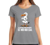 Maglietta da donna "Ich hab das Schon verstanden ist Mir Statement", grigio