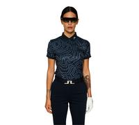 Maglietta da donna J.Lindeberg Tour Tech Print Polo Topo Navy S