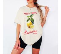 Maglietta da donna Keep It Zesty Sunshine Club Lemon Citrus Food