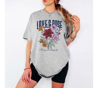 Maglietta da donna Love & Dose Happy Mind Happy Life Flowers Nature - a