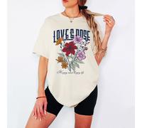 Maglietta da donna Love & Dose Happy Mind Happy Life Flowers Nature - a