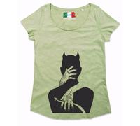 MAGLIETTA DA DONNA MADE IN ITALY TESSUTO FIAMMATO COLORATO: ABBRACCIO DEVIL