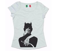 MAGLIETTA DA DONNA MADE IN ITALY TESSUTO FIAMMATO COLORATO: ABBRACCIO DEVIL