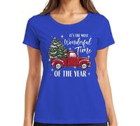 Maglietta da donna "Most Wonderful Time of the Year - Christmas Gift Christmas", blu, S