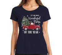 Maglietta da donna "Most Wonderful Time of the Year" - Regalo di Natale, Marina, XXL