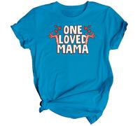 Maglietta da donna One Loved Mama Mothers Day Top divertente mamma idea...