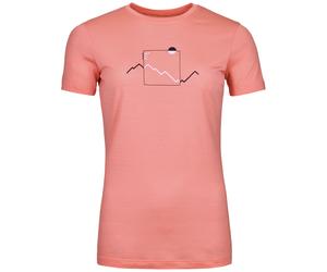 Maglietta da donna Ortovox 150 Cool Peak Focus Ts Women's Taglia: L / Colore: rosso