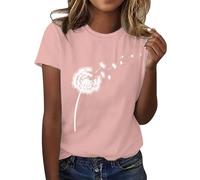 Maglietta da donna per lo sport, l'escursionismo, termica, da donna, con camicetta da trekking, vintage, graziosa grafica, girocollo, estiva, casual, 2025, basic, girocollo, elegante, casual, per lo