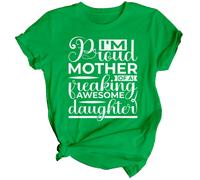 Maglietta da donna Proud Mother Freaking Awesome Daughter Mothers Day Top...