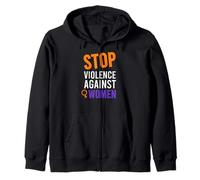 Maglietta da Donna Stop Violence Against Felpa con Cappuccio