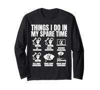 Maglietta da ingegnere con scritta in inglese "Things I Do In My Spare Time" Maglia a Manica