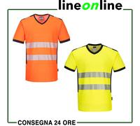 PW310 Portwest Maglietta scollo a V alta visibilità