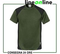 Maglietta da lavoro Fristads T-Shirt 7046 THV-Verde militare-XS