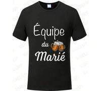 Maglietta da matrimonio della squadra francese Evg, maglietta per addio al celibato, maglietta per il futuro sposo, maglietta da matrimonio alla moda con grafica di birra L,M,S,XL,XXL,XXXL,XXXXL,XXXXX