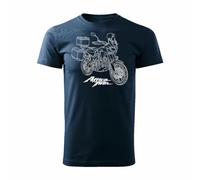 Maglietta da moto Africa Twin CRF1100L Adventure v1, Blu scuro, XL