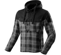 Maglietta da motociclista Rebelhorn Shifter nera-grigia 6XL