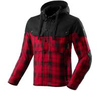 Maglietta da motociclista Rebelhorn Shifter nera-rossa XL