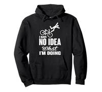 Maglietta da mountain bike Funny No Idea What I'm Doing Downhill Felpa con Cappuccio
