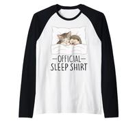 Maglietta da Notte Ufficiale Cat And Hedgehog Best Friends Maglia con Maniche Raglan