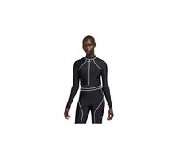 Maglietta da nuoto a manica lunga nike fusion black donna