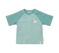 Maglietta da nuoto a maniche corte Seashells Surf Blue | Little Dutch – 74/80