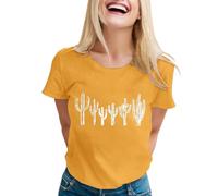 Maglietta da palestra, da donna, con maniche a pipipistrello, alla moda, leopardato e stampa floreale, per una maglietta unica da donna, oversize, giallo., L