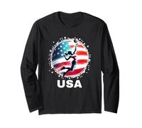 Maglietta da pallavolo USA Go USA squadra bandiera USA donna pallavolo Maglia a Manica