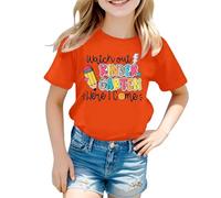 Maglietta da ragazza in cotone personalizzato Watch Out Kindergarten Here I Come Attenzione la scuola materna Arrive - Maglietta da bambino ragazza ragazzo - Regalo materno, Arancione 5, 4-5 Anni