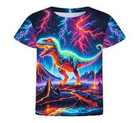 Maglietta da Ragazzo Maglietta Neon Tie Dye Hippie Tinta Unita Basic Facile da Abbinare Camicia Cotone Lino Oversize Casual Girocollo Classico Sempre alla Moda Top Maniche Corte per Vacanze Spiaggia