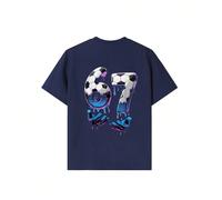 Maglietta da ragazzo "Six Seven" con stampa creativa dell'elemento di calcio 67, adatta per ragazzi per strada, campus, eventi, uso quotidiano, top estivo alla moda 6Y,7Y,8Y,9Y,10Y,14Y,11Y,12Y,13YGraf