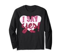 Maglietta da sposa "I Say Yes": Celebrando per sempre Maglia a Manica