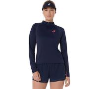 Maglietta da tennis da donna (a maniche lunghe) Asics Match 1/2 Zip Long Sleeve - midnight - Blu (M)
