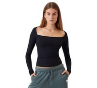 Maglietta da tennis da donna (a maniche lunghe) Björn Borg Studio Ballerina - Nero (L)