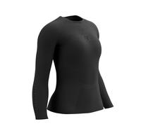 Maglietta da tennis da donna (a maniche lunghe) Compressport Women On/Off Base Layer Long Sleeve - Nero (S)