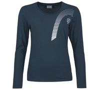 Maglietta da tennis da donna (a maniche lunghe) Head Club 21 Linda LS - Blu S