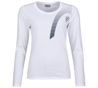 Maglietta da tennis da donna (a maniche lunghe) Head Club 21 Linda LS W - Bianco (L)