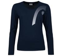 Maglietta da tennis da donna (a maniche lunghe) Head Club 21 Linda LS W - Blu (XL)